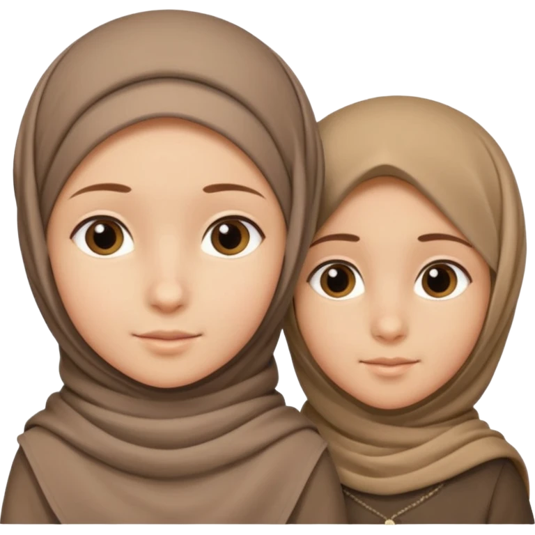 پسر بچه 11 ساله و دختر بچه 6 ساله برادر و خواهر مهربان دختر بچه مقنعه دارد emoji