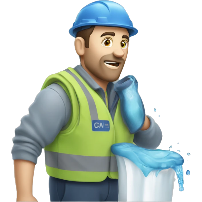 Severn Trent man finding leaks  emoji