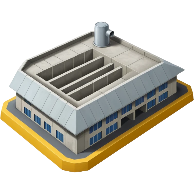 NATO military hangar isometry view emoji