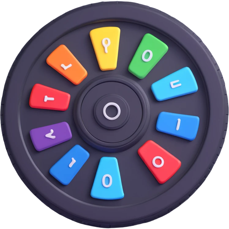 remote control for a remote-controlled car, wheel-shaped dial, modern 3D style, soft shadows emoji
