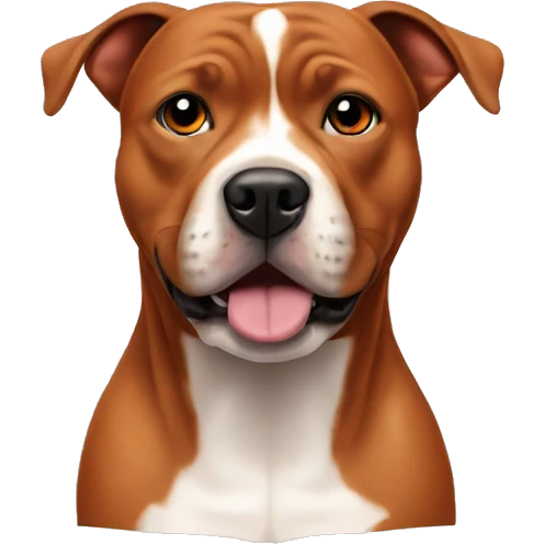 Red Staffordshire Bullterrier emoji