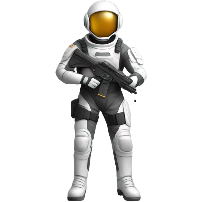 soldier in spacesuit standing emoji