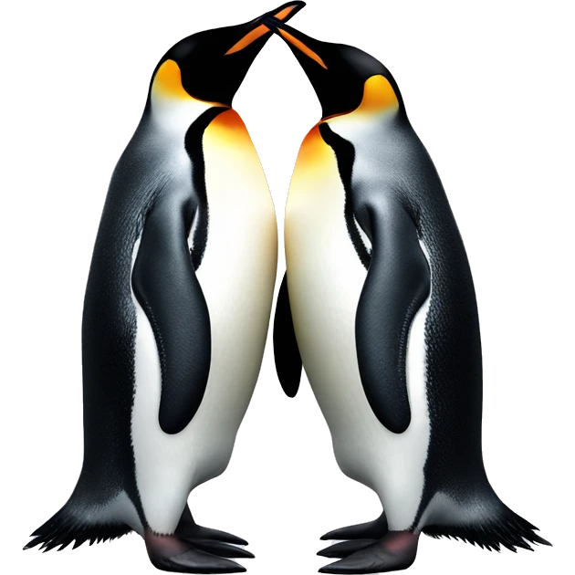 2 penguins kissing emoji