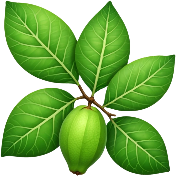 A guava leaf emoji