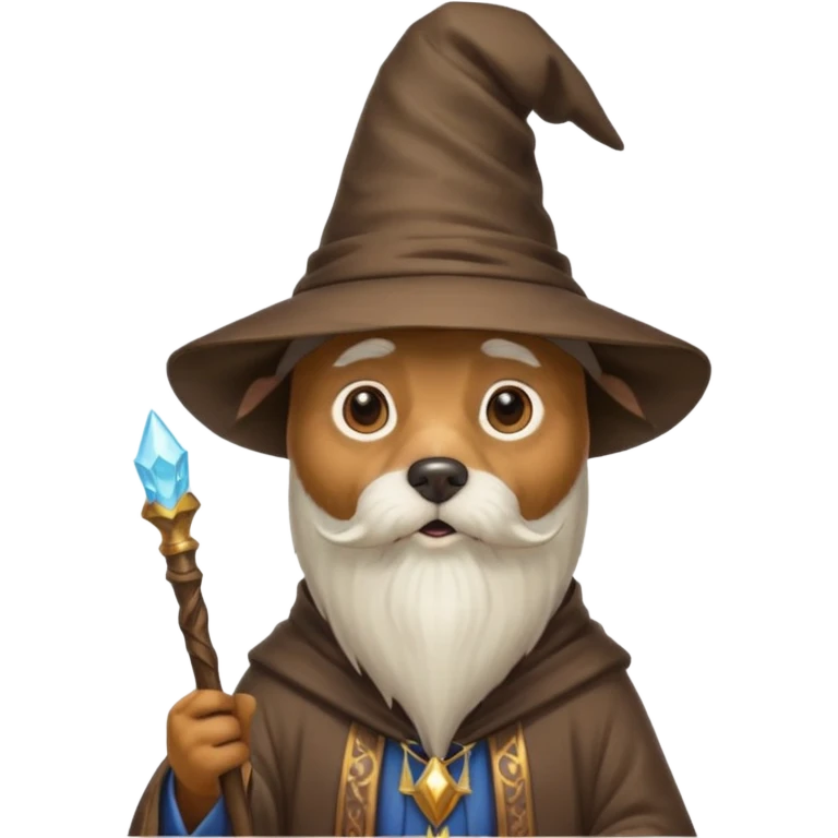 Dog wizard emoji