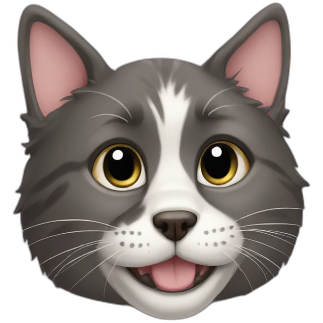 half cat half dog emoji