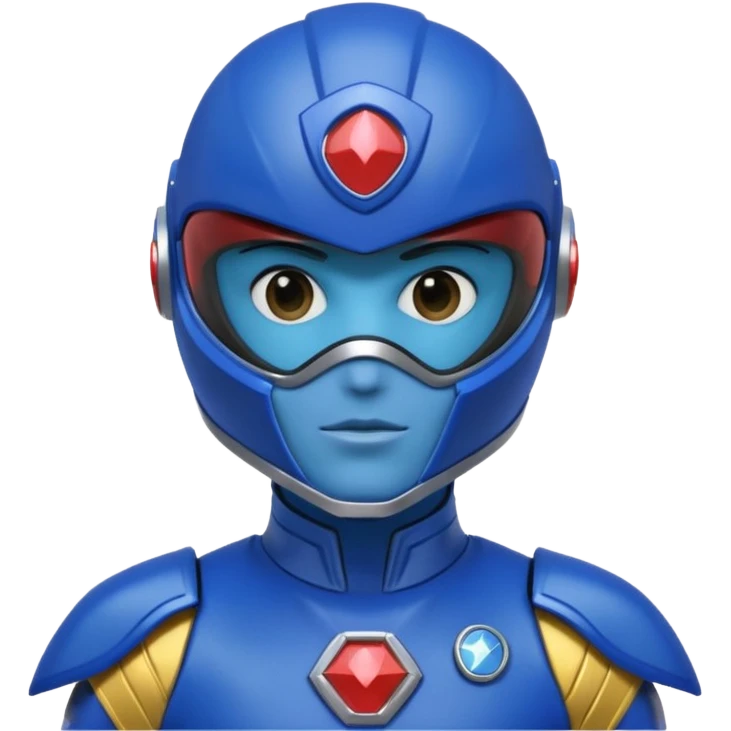Power ranger blue emoji