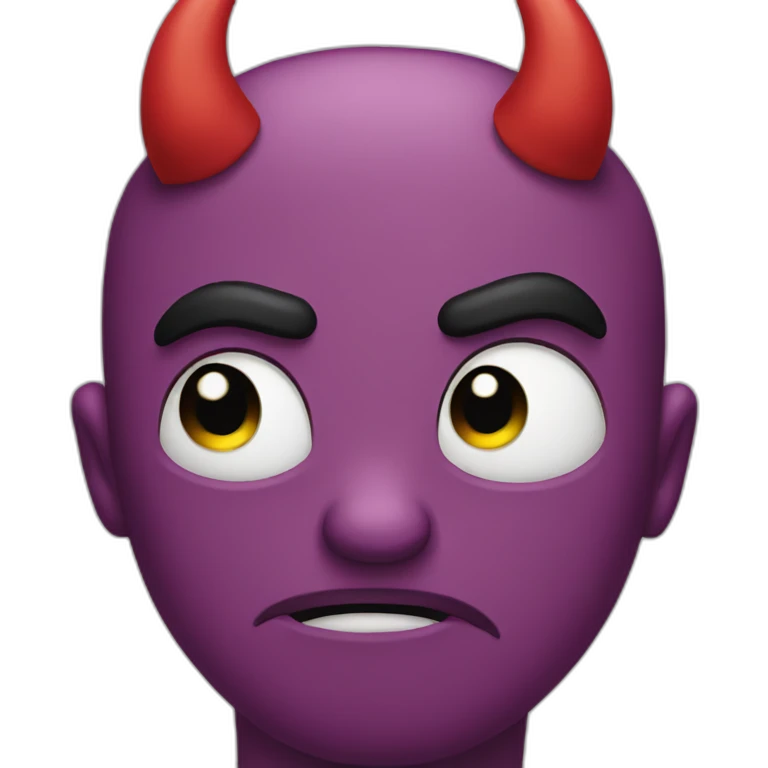 Sad devil emoji