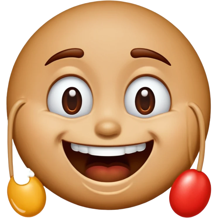 m&m laughing out loud with tears emoji