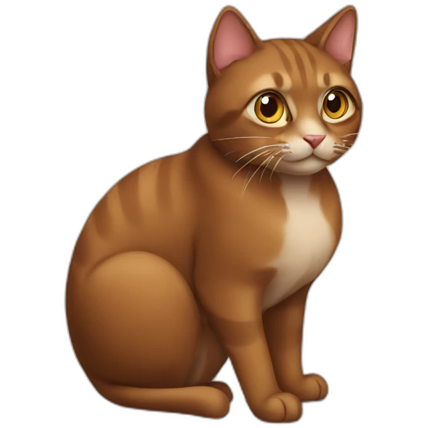 Brown cat emoji