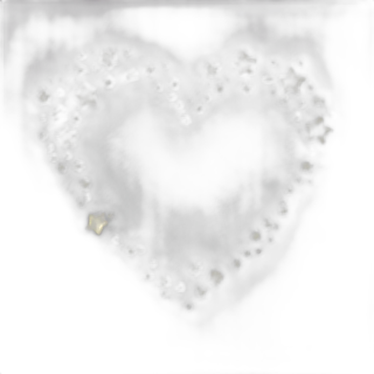 white heart with stars around emoji