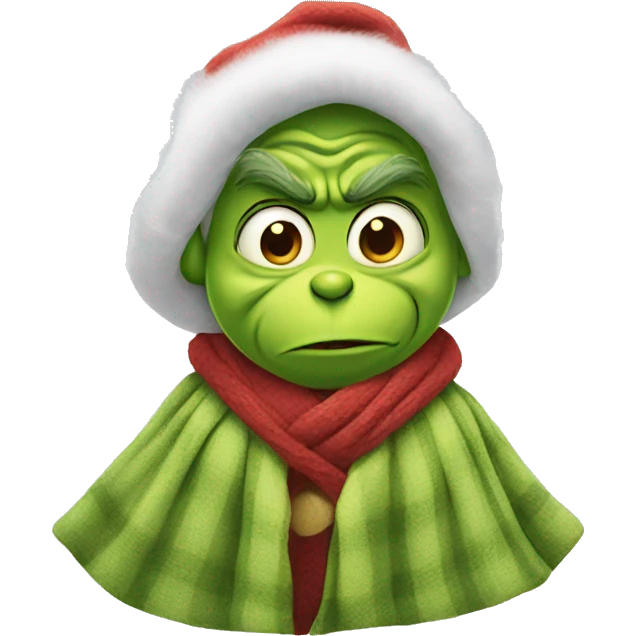 Grinch with a blanket emoji