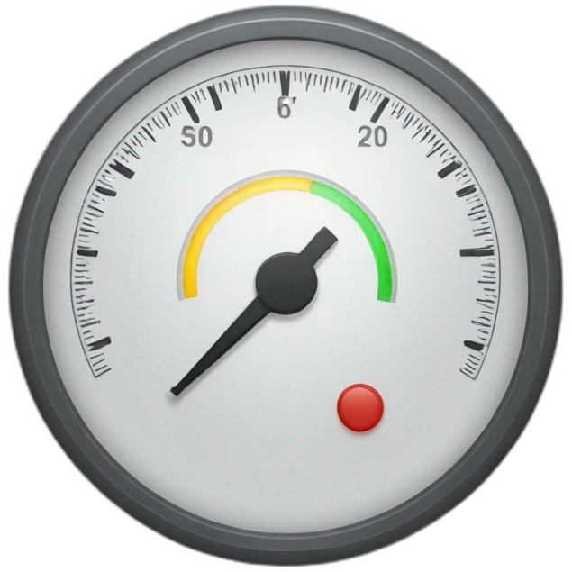 A circular gauge for electricity emoji