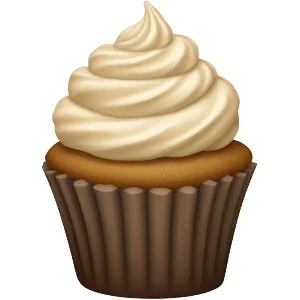 brown-beige cupcake emoji