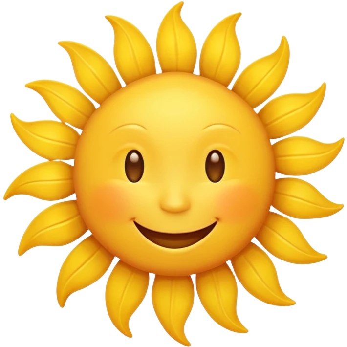 smiling sun emoji emoji