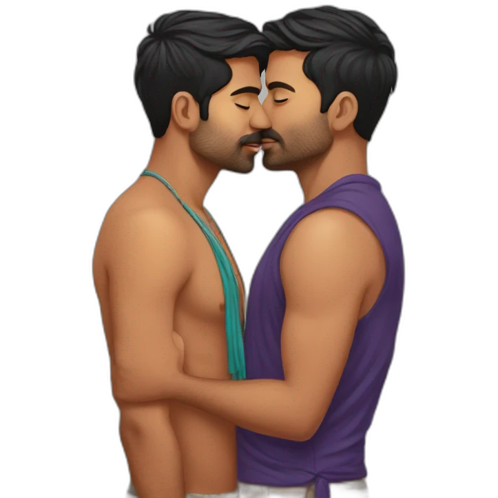 indian-gay-men-kissing emoji
