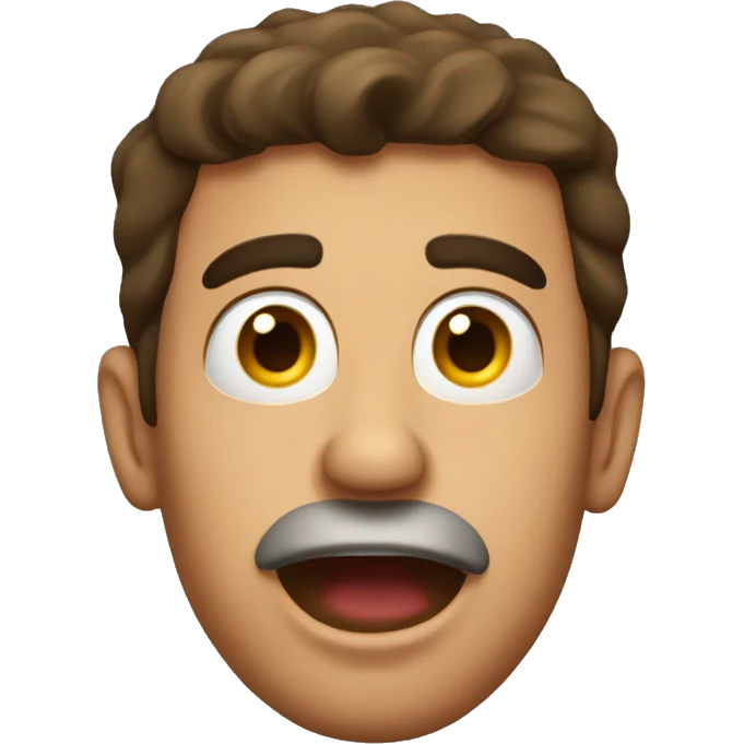 Spanish man have a surprised  emoji