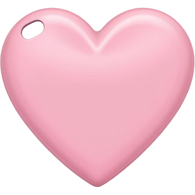 Baby Pink iPhone heart emoji