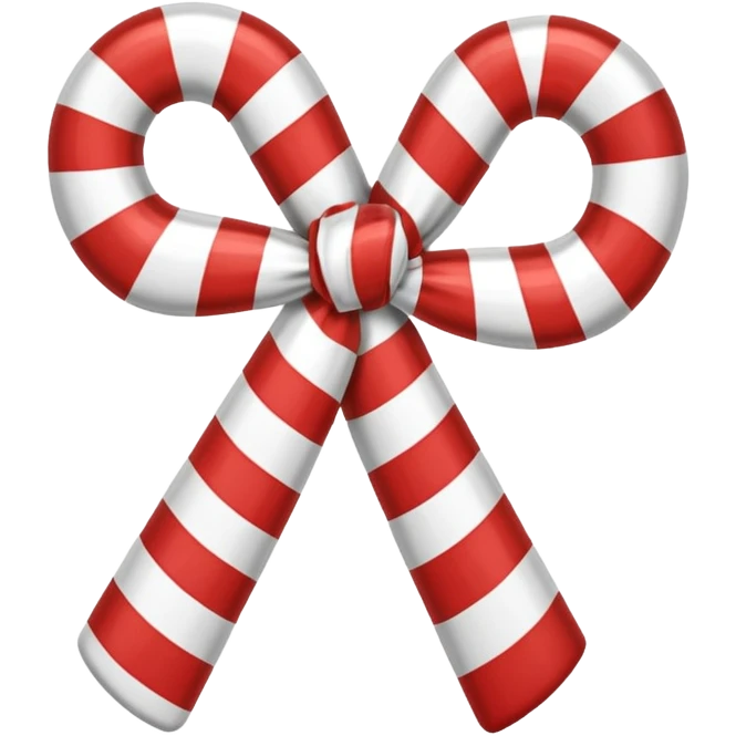 candy cane bow  emoji