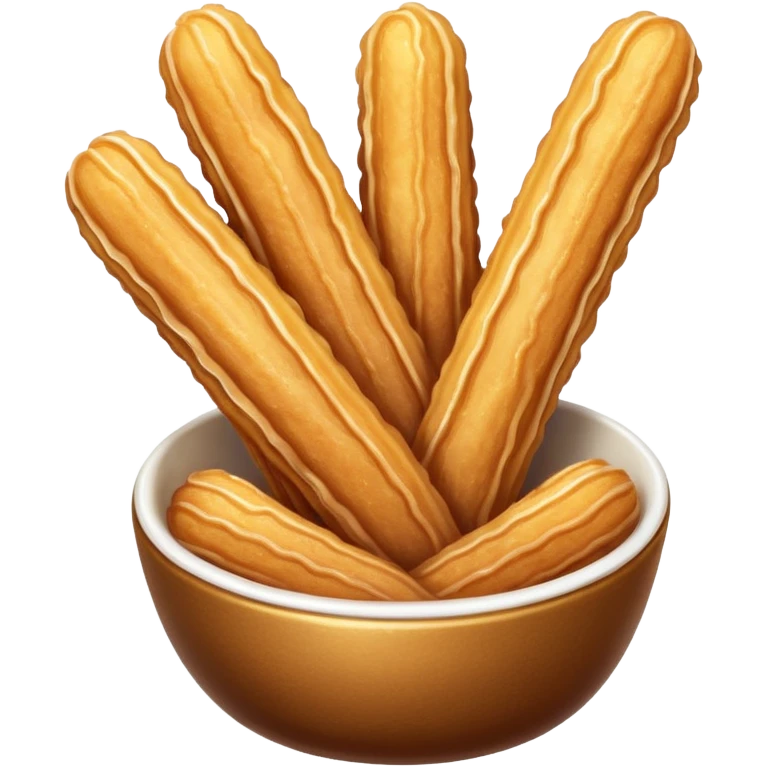 crispy golden churros, delicious, sugar dusted, appetizing emoji