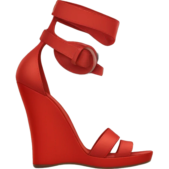 red high heel sandals emoji