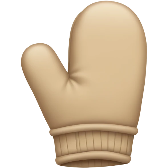 Beige mittens emoji