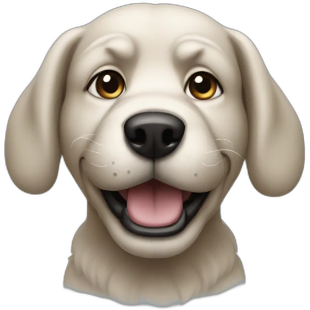 Blues dog emoji
