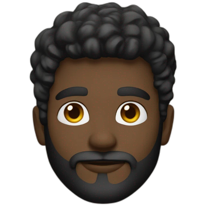 Joven de 27 años, pelo negro corto, barba negra, y un chaleco tactico emoji