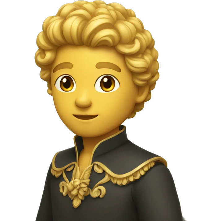 simbolo del infito de color dorado emoji