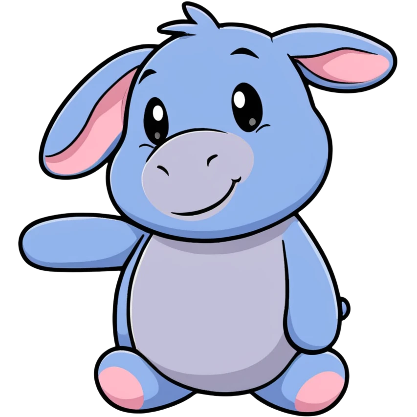 Eeyore from Winnie the Pooh emoji