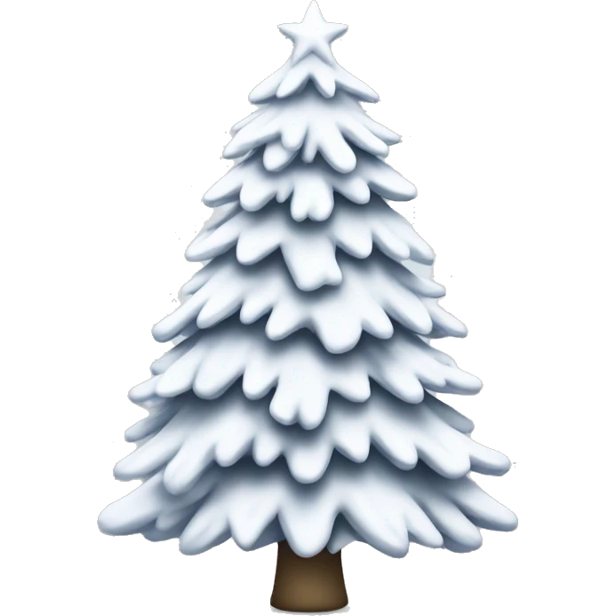 White Christmas tree emoji