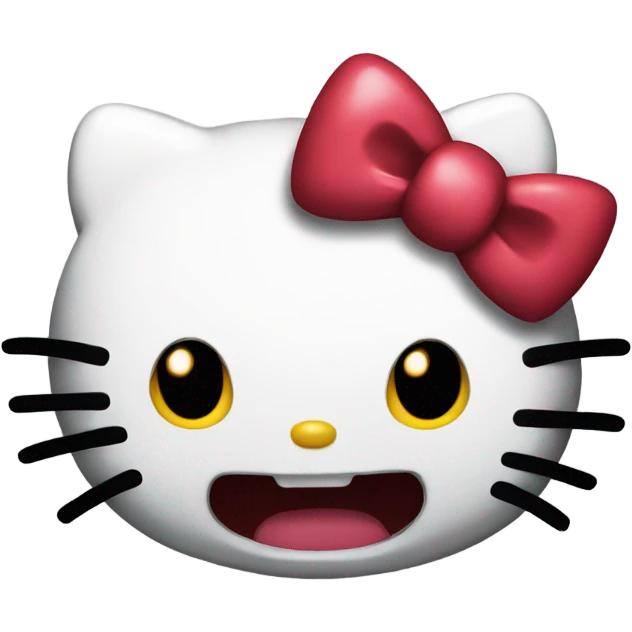 Scary hello kitty  emoji