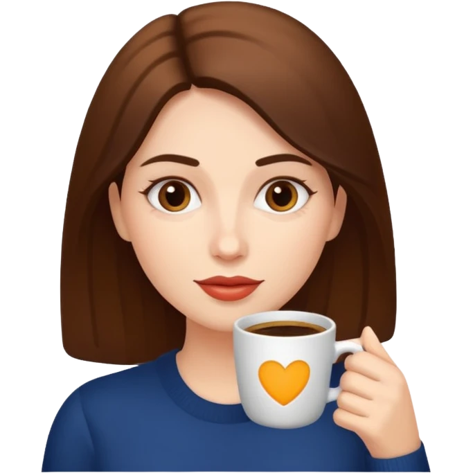 woman drinking coffee emoji