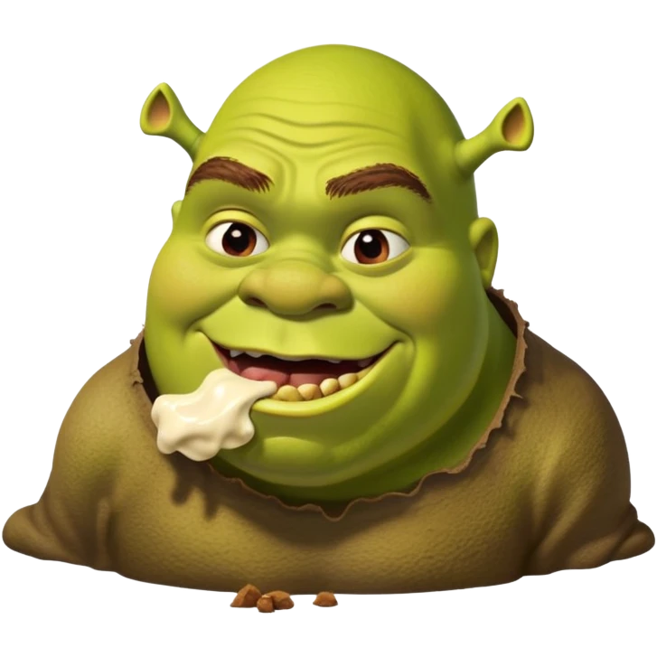 Шрек ест говно emoji