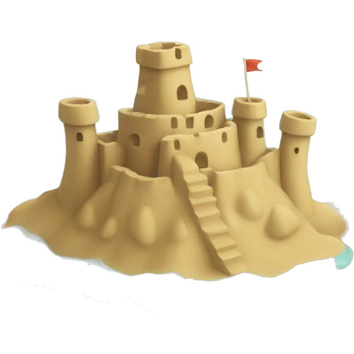sandcastle emoji