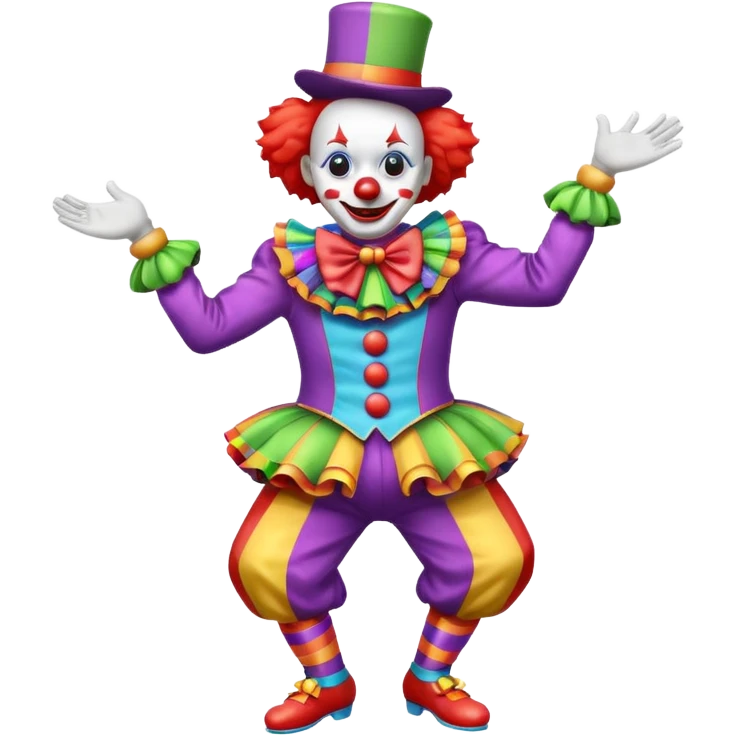 dancing clown emoji