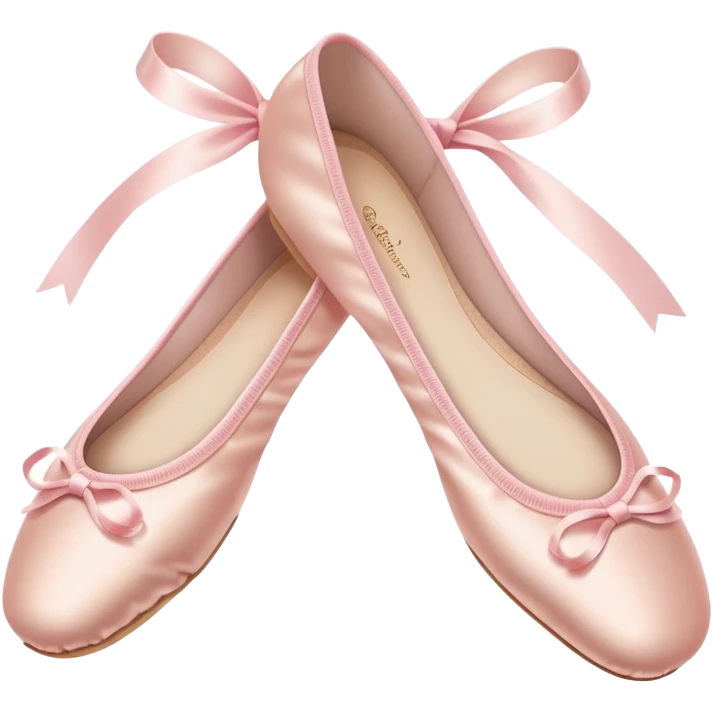 Pale pink ballet shoes emoji