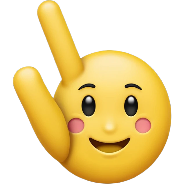 I want an emoji with all the fingers up and only the middle finger on a 90 degree angle emoji