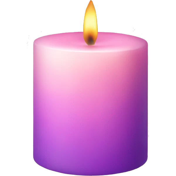 Aesthetic candle emoji