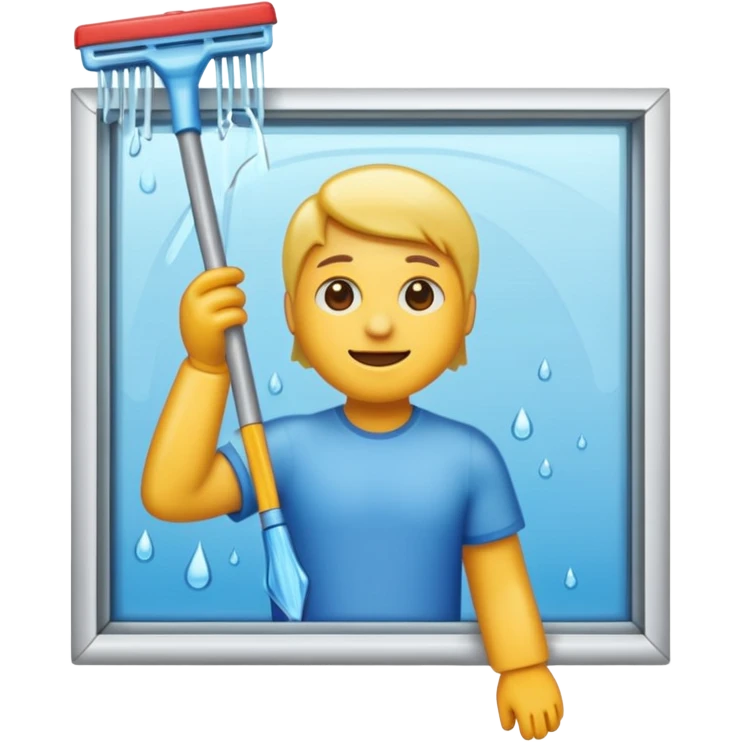 Window washing emoji  emoji