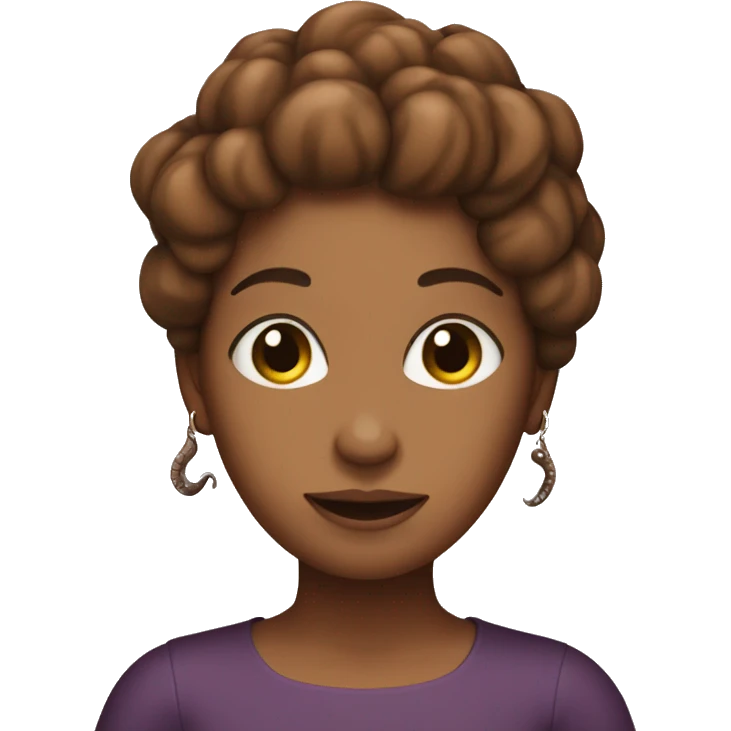 young brown mom with octopus arms emoji