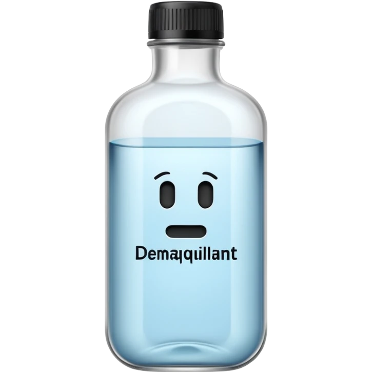 démaquillant avec ecriture emoji