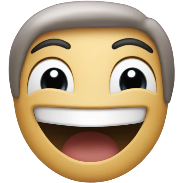 Toothless smile emoji