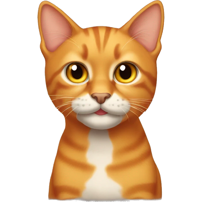 Buffed orange tabby cat emoji