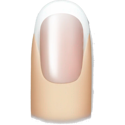 Nails with white tip emoji