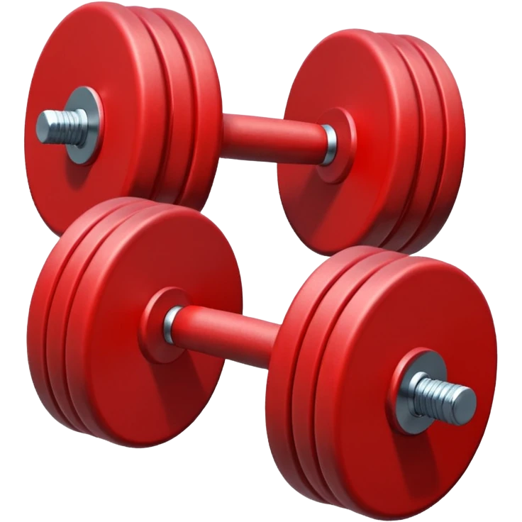 red dumbbell emoji