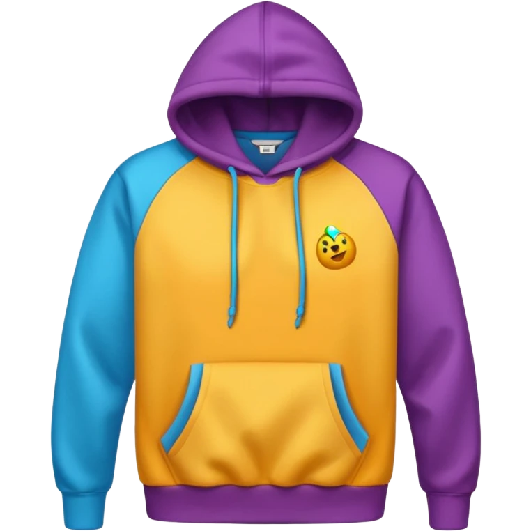 colourful hoodie emoji