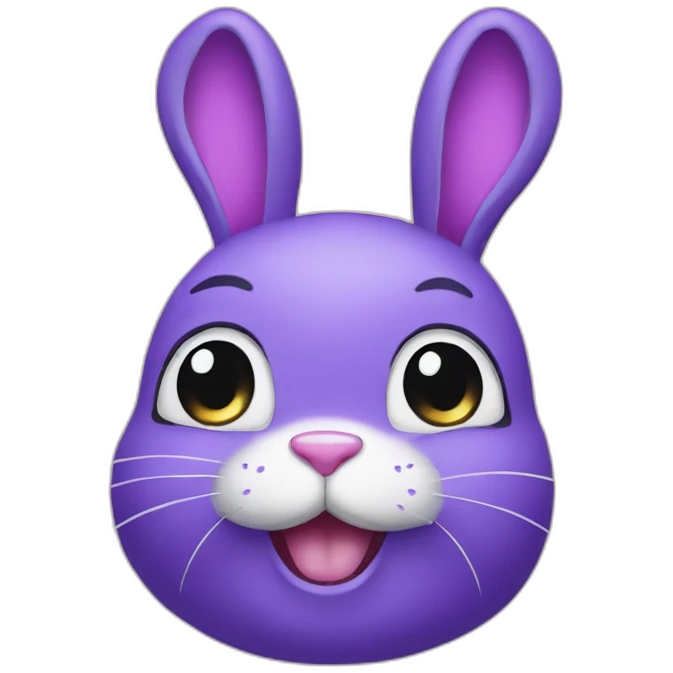 Purple bunny emoji