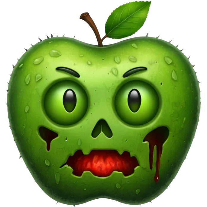 moldy apple emoji