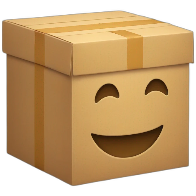 box with smile emoji